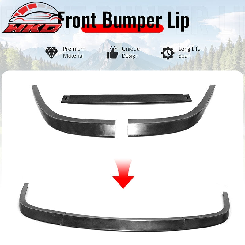 Wholesale 99-04 Ford Mustang OE Style Front Bumper Lip Lower Spoiler 3PC Unpainted PU - Wikond Auto