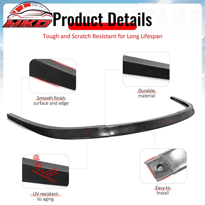 Wholesale 99-04 Ford Mustang OE Style Front Bumper Lip Lower Spoiler 3PC Unpainted PU - Wikond Auto