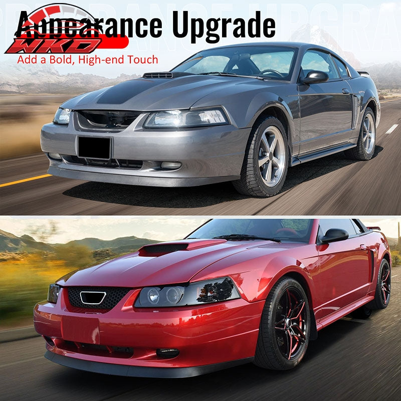 Wholesale 99-04 Ford Mustang OE Style Front Bumper Lip Lower Spoiler 3PC Unpainted PU - Wikond Auto