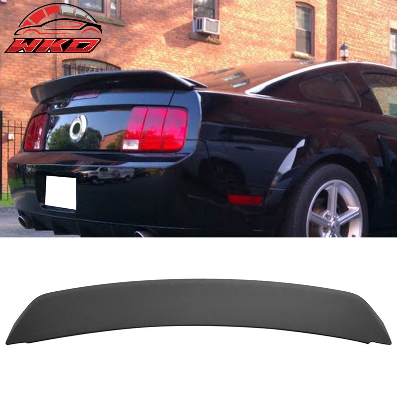 Fits 05-09 Ford Mustang Matte Black OE Style Rear Trunk Lid Spoiler Wing Lip ABS