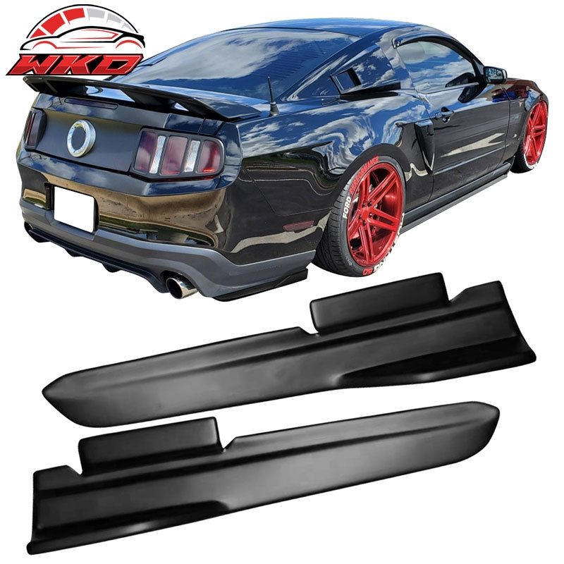 Wholesale 10-14 Ford Mustang LS Style 2PCS Rear Bumper Lip Aprons Spat PP Matte Black