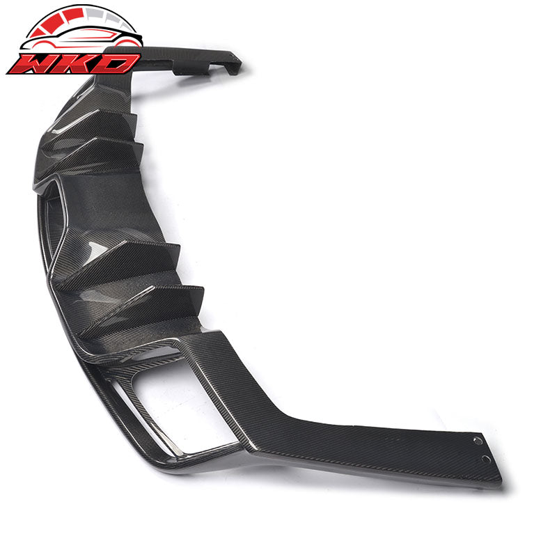 Fits 15-17 Ford Mustang Coupe JC Style Rear Bumper Diffuser Matte Carbon Fiber