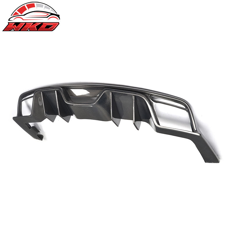 Fits 15-17 Ford Mustang S550 Coupe JC Style Rear Diffuser Spoiler Carbon Fiber