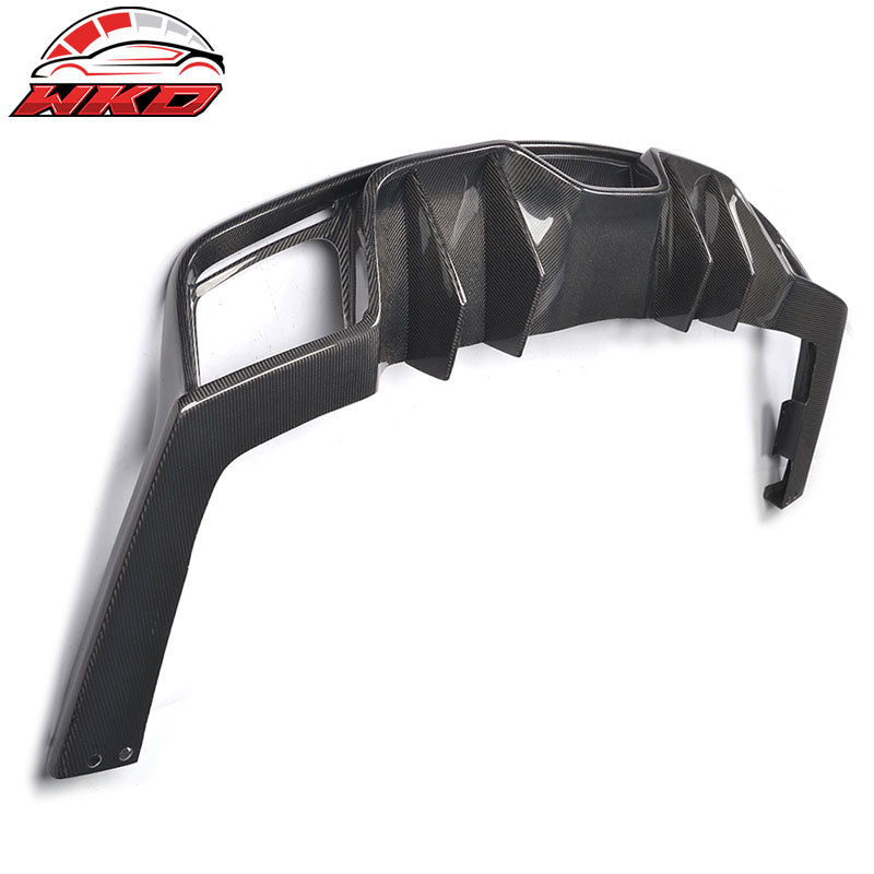 Fits 15-17 Ford Mustang S550 Coupe JC Style Rear Diffuser Spoiler Carbon Fiber