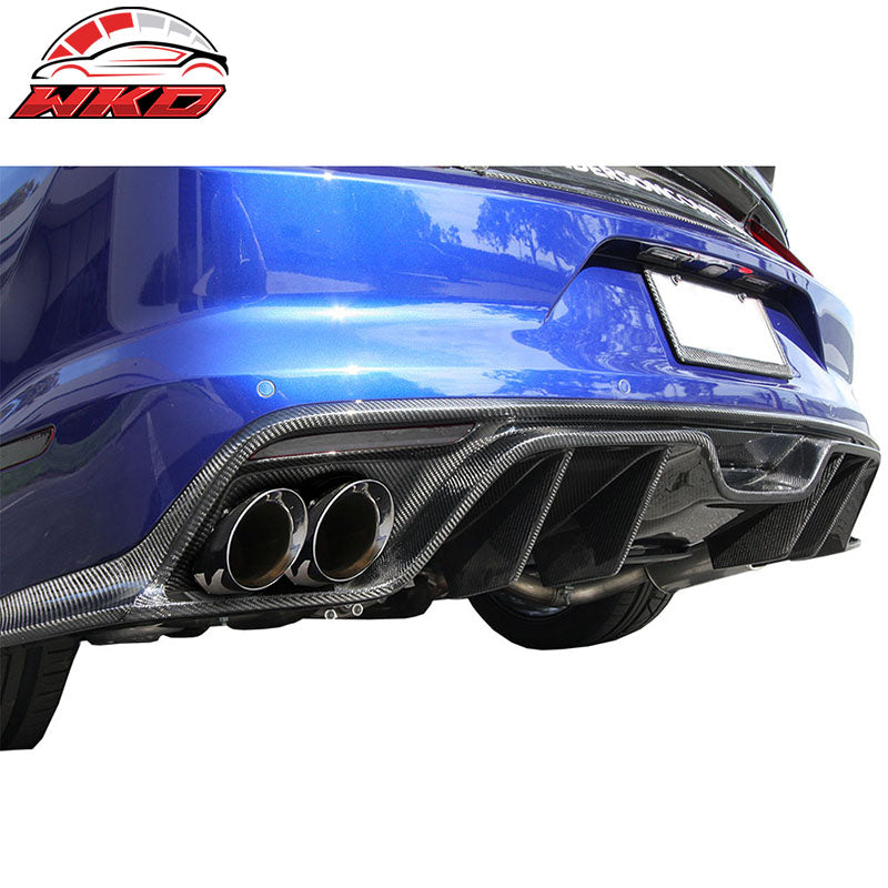 Fits 15-17 Ford Mustang S550 Coupe JC Style Rear Diffuser Spoiler Carbon Fiber
