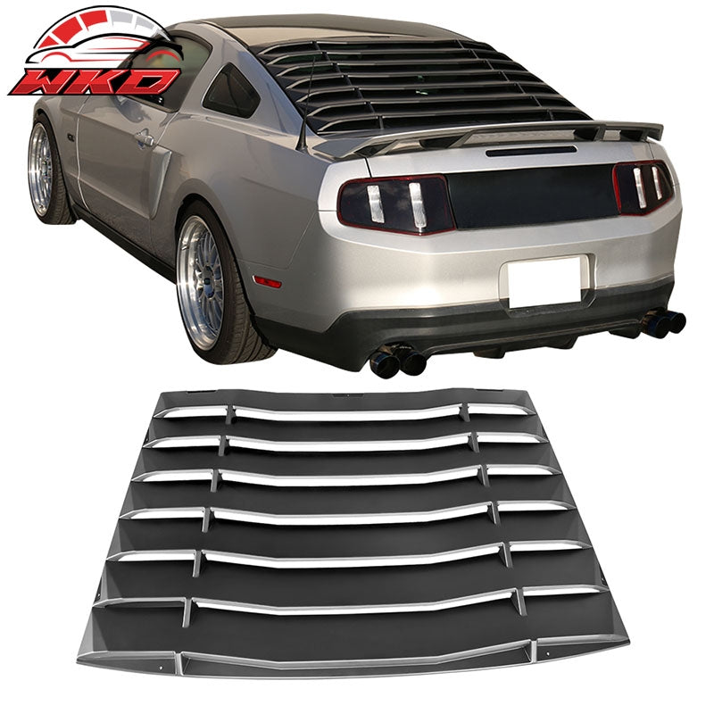 Wholesale 05-14 Ford Mustang IKON Style Unpainted Rear Window Louver Windshield ABS