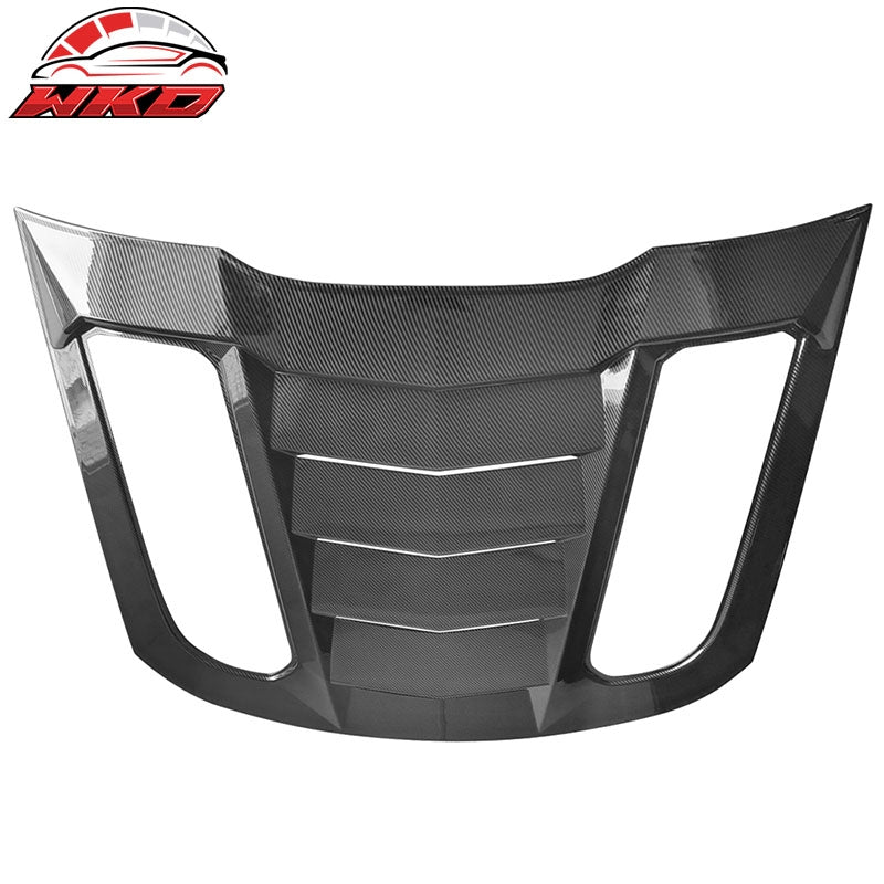 Wholesale 15-24 Ford Mustang Rear Window Louver Sun Shade Cover - Carbon Fiber Print