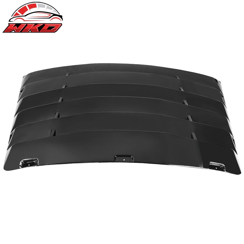 Fits 99-04 Ford Mustang IKON Style Gloss Black Rear Window Louver Shade Cover