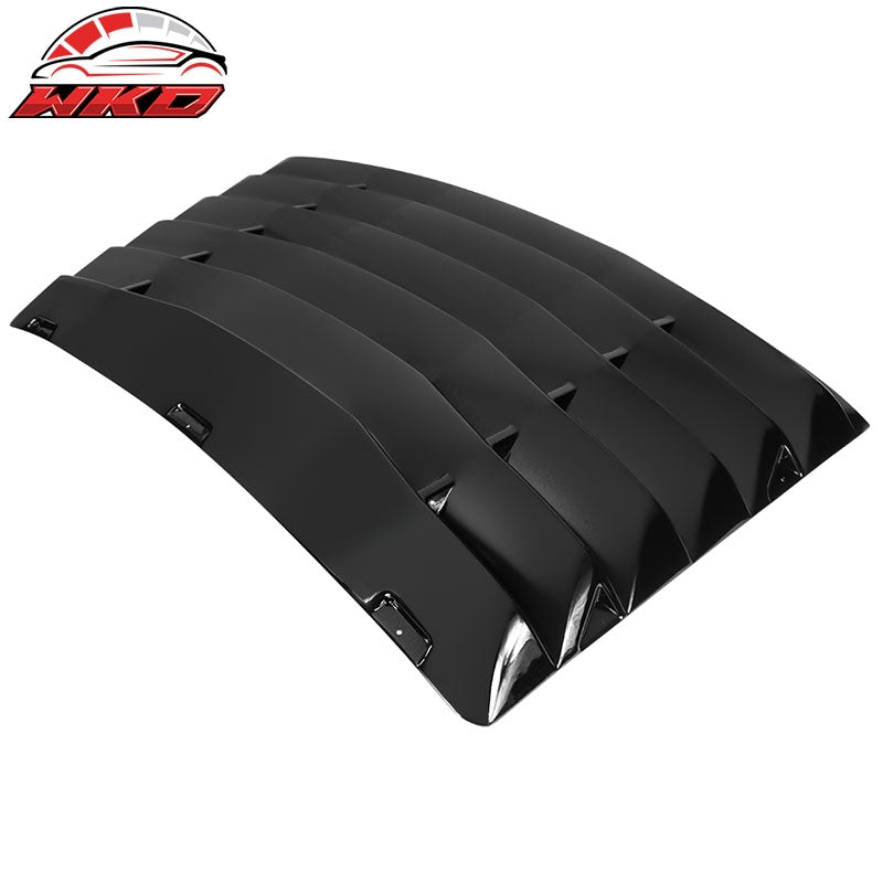 Fits 99-04 Ford Mustang IKON Style Gloss Black Rear Window Louver Shade Cover