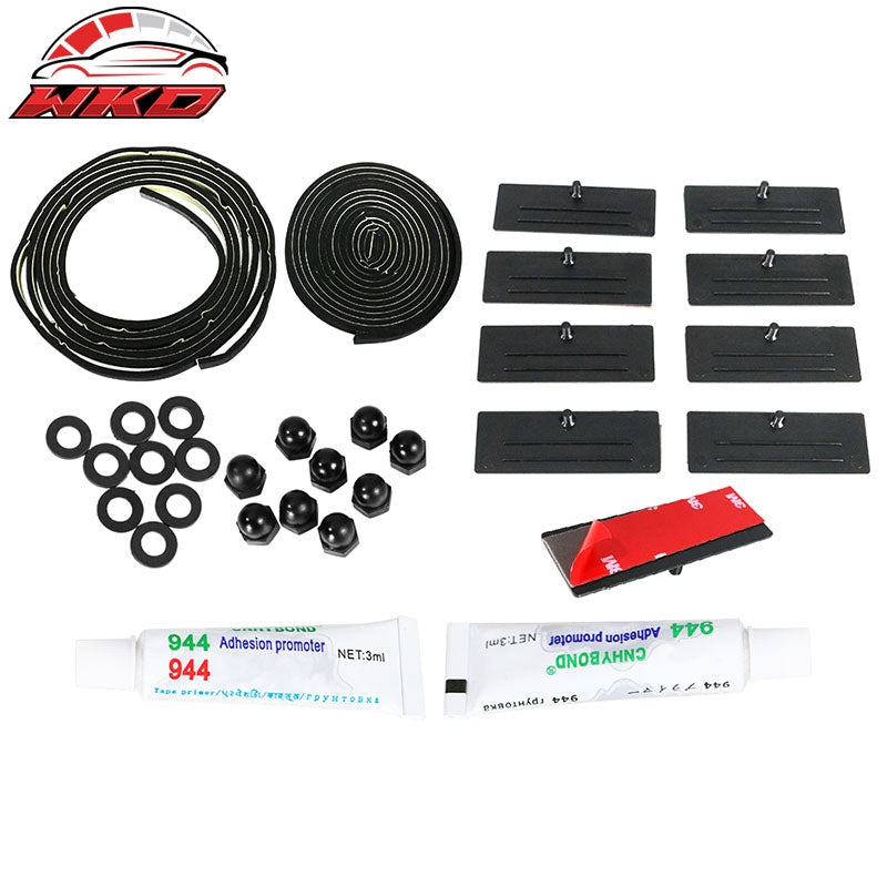 Fits 99-04 Ford Mustang IKON Style Gloss Black Rear Window Louver Shade Cover