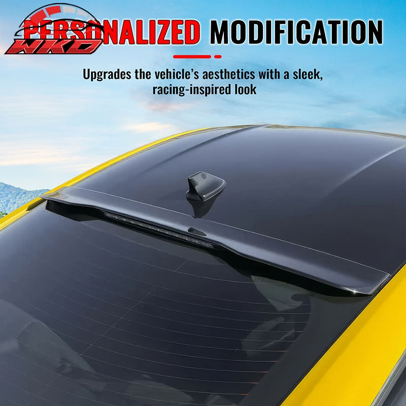 Fits 24-26 Ford Mustang S650 Coupe OE Style Rear Roof Spoiler Matte Black ABS