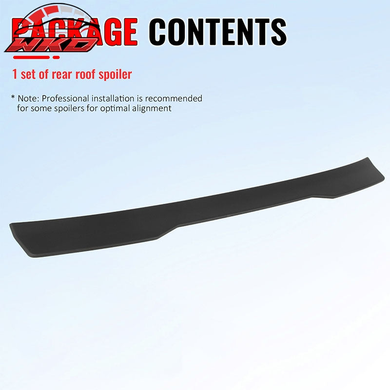 Fits 24-26 Ford Mustang S650 Coupe OE Style Rear Roof Spoiler Matte Black ABS