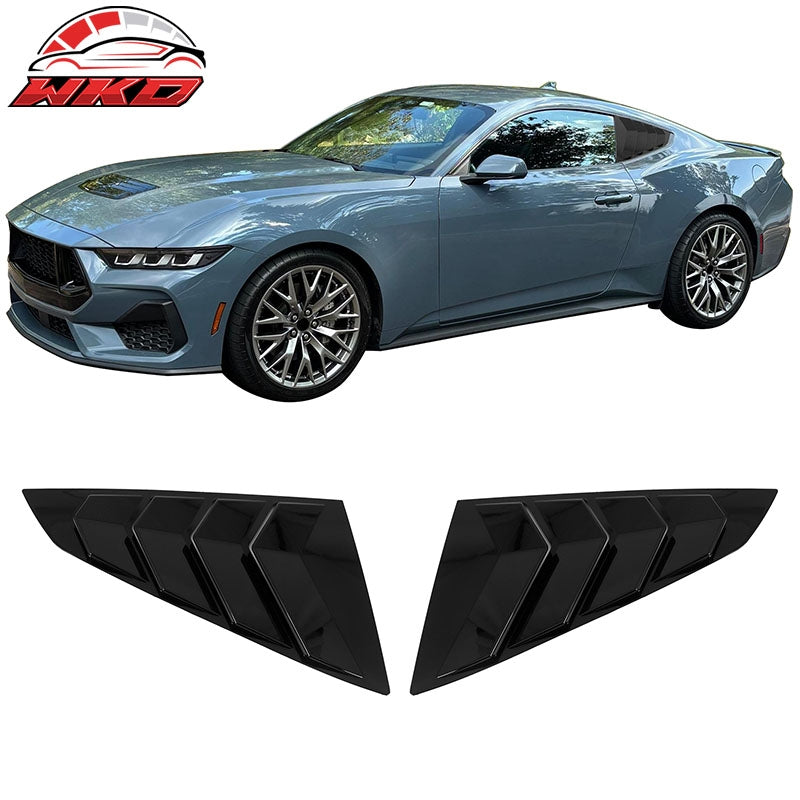 Wholesale 24-26 Ford Mustang S650 Coupe Side Window Louvers Scoop Vent Gloss Black