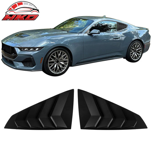 Wholesale 24-26 Ford Mustang S650 Coupe Side Window Louvers Scoop Vent Matte Black - Wikond Auto