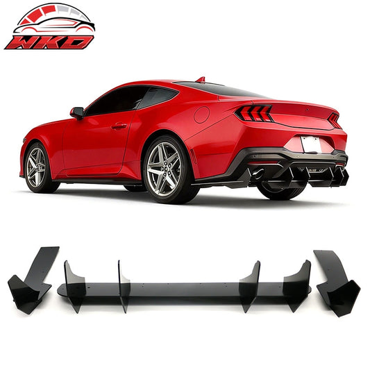 Wholesale 24-26 Ford Mustang S650 EcoBoost GT Rear Bumper Lip Diffuser Gloss Black PP