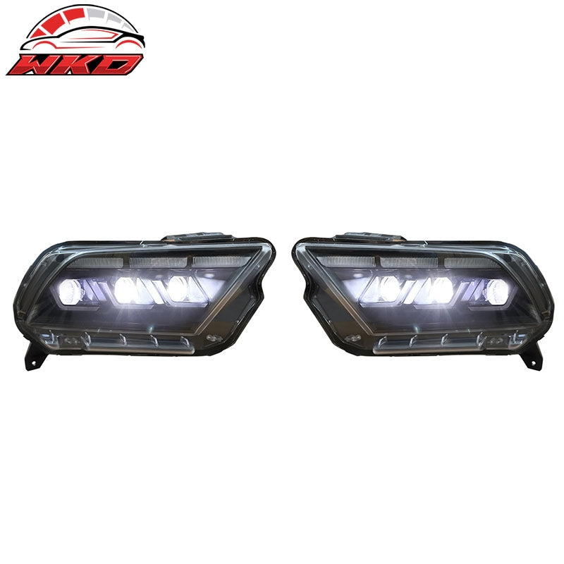 Fits 10-14 Ford Mustang 2024 S650 Style Headlights W/DRL Turn Signal H/L Beam