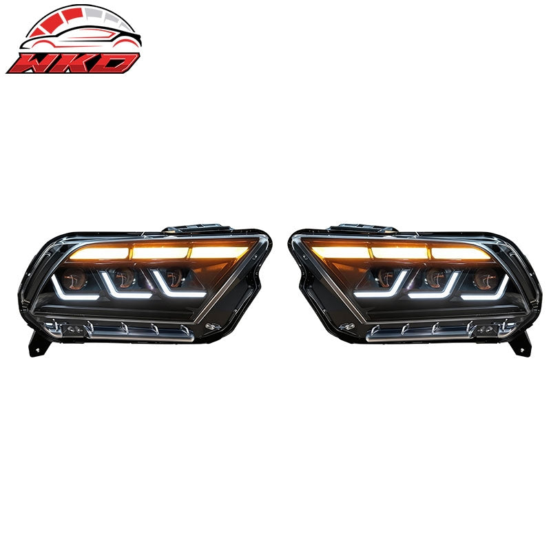 Fits 10-14 Ford Mustang 2024 S650 Style Headlights W/DRL Turn Signal H/L Beam