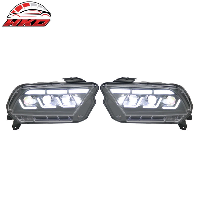 Fits 10-14 Ford Mustang 2024 S650 Style Headlights W/DRL Turn Signal H/L Beam