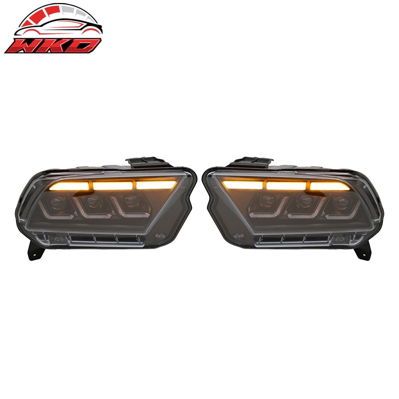 Fits 10-14 Ford Mustang 2024 S650 Style Headlights W/DRL Turn Signal H/L Beam