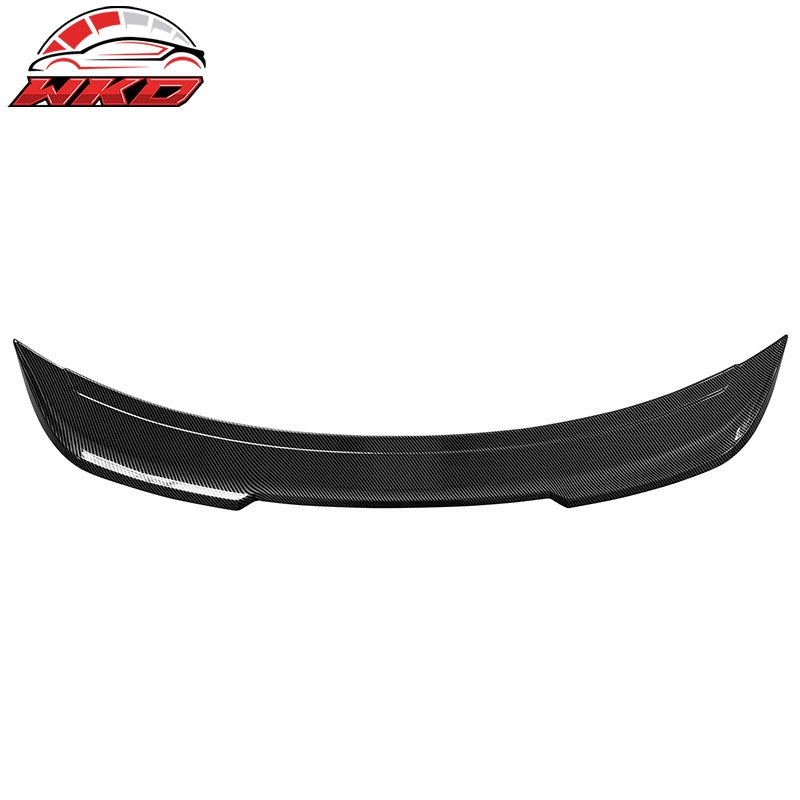 Fits 24-26 Ford Mustang S650 Trunk Spoiler DECK Carbon Fiber Print Rear Lid Wing