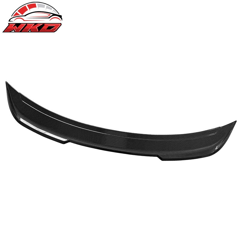Fits 24-26 Ford Mustang S650 Trunk Spoiler DECK Carbon Fiber Print Rear Lid Wing