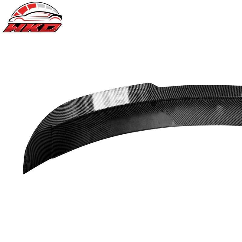 Fits 24-26 Ford Mustang S650 Trunk Spoiler DECK Carbon Fiber Print Rear Lid Wing