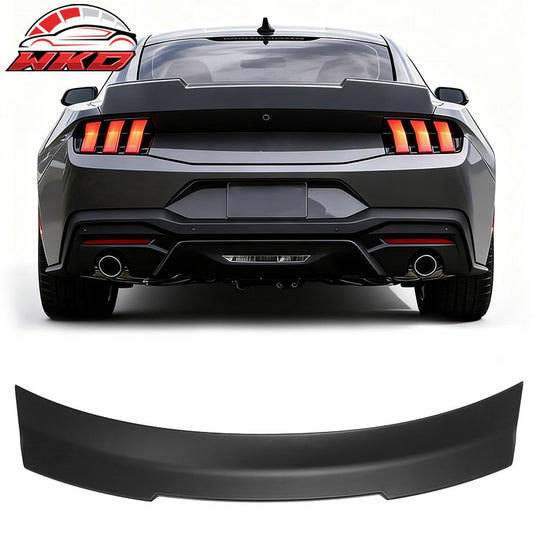 Wholesale For 24-26 Ford Mustang SK Style Duckbill Trunk Spoiler Matte Black Rear Wing ABS - Wikond Auto