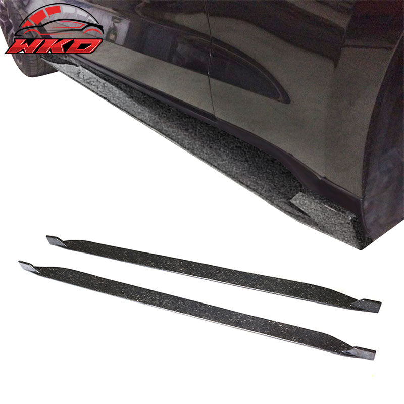 Fits 15-23 Ford Mustang S550 JC Style Side Skirts 2PC Forged Matte Carbon Fiber