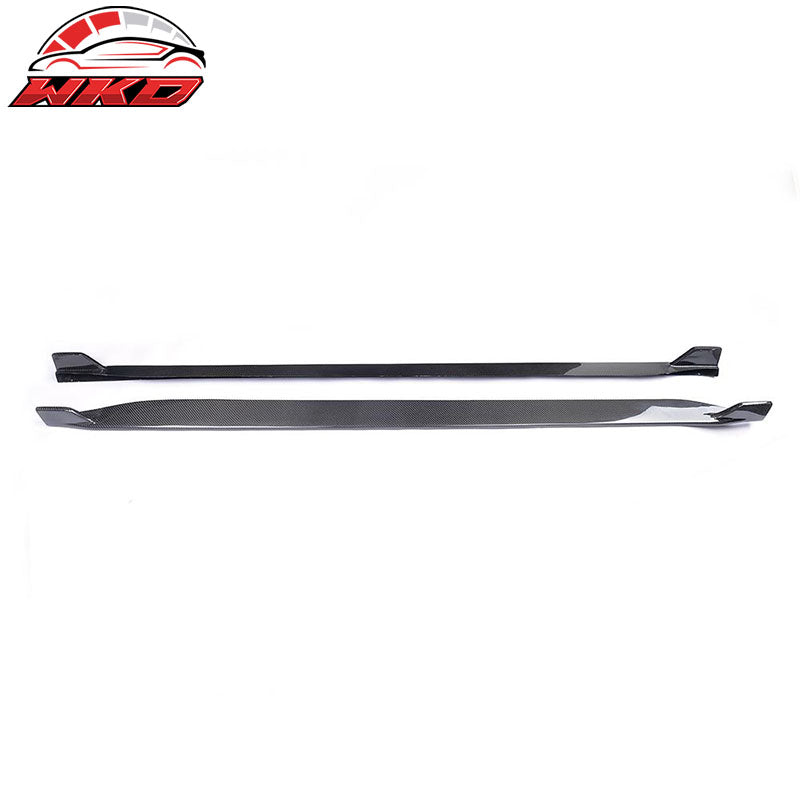 Fits 15-23 Ford Mustang S550 Coupe JC Style Side Skirts Carbon Fiber