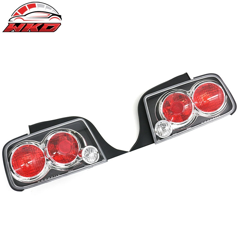 Wholesale 05-09 Ford Mustang Tail Lights Rear Brake Lamps Black Housing W/Red Lens