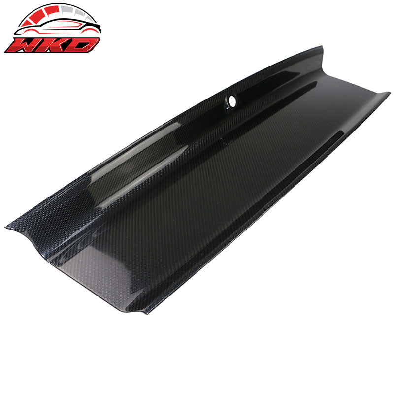 Fits 15-23 Ford Mustang Vintage Style Trunk Boot Cover Panel Matte Carbon Fiber