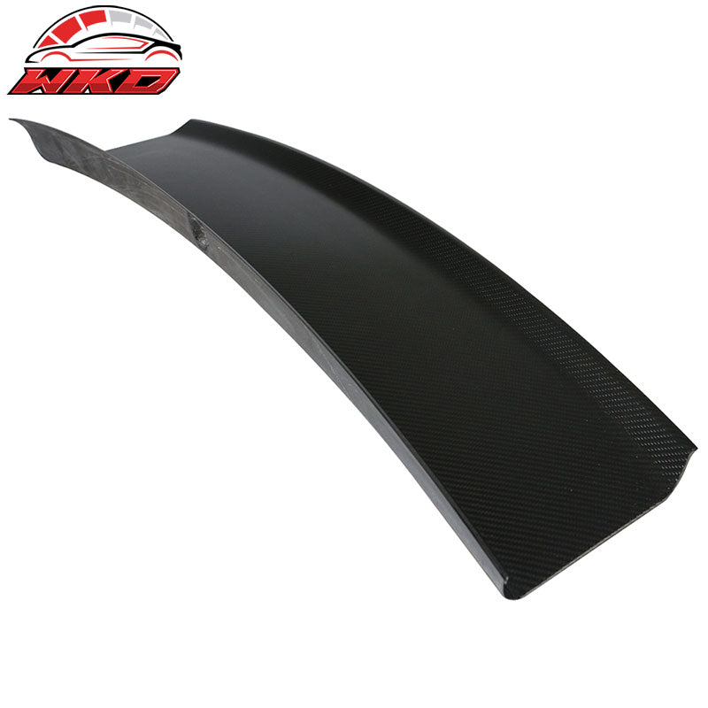 Fits 15-23 Ford Mustang Vintage Style Trunk Boot Cover Panel Matte Carbon Fiber