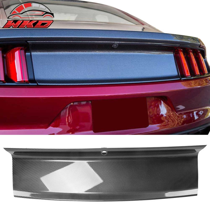 Wholesale 15-23 Ford Mustang Trunk Decklid Trim Cover Panel Carbon Fiber Hydro Dip