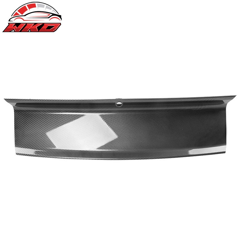 Fits 15-23 Ford Mustang Trunk Decklid Trim Cover Panel Carbon Fiber Hydro Dip