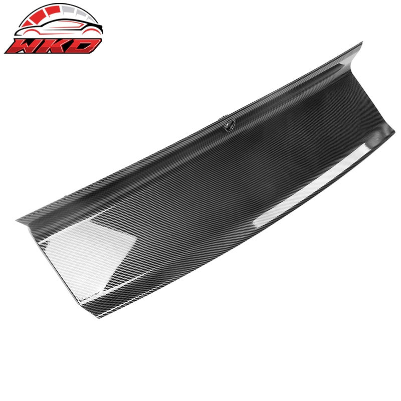 Fits 15-23 Ford Mustang Trunk Decklid Trim Cover Panel Carbon Fiber Hydro Dip