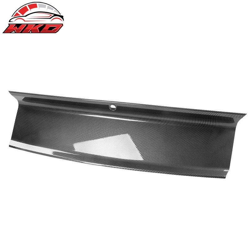 Fits 15-23 Ford Mustang Trunk Decklid Trim Cover Panel Carbon Fiber Hydro Dip