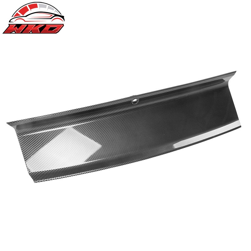 Fits 15-23 Ford Mustang Trunk Decklid Trim Cover Panel Carbon Fiber Hydro Dip