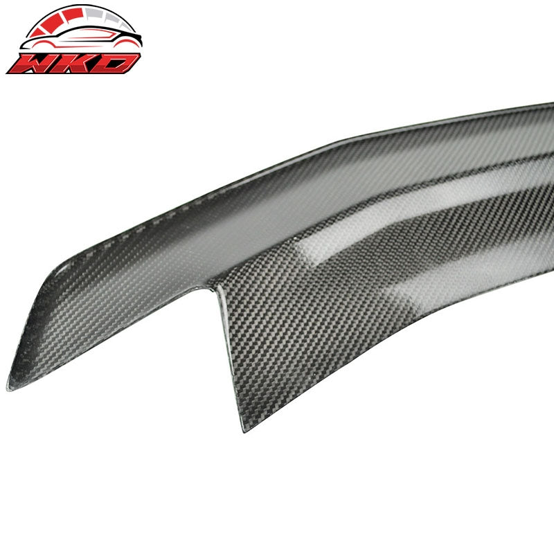 Fits 10-14 Ford Mustang Trunk Spoiler Wing - Matte Carbon Fiber