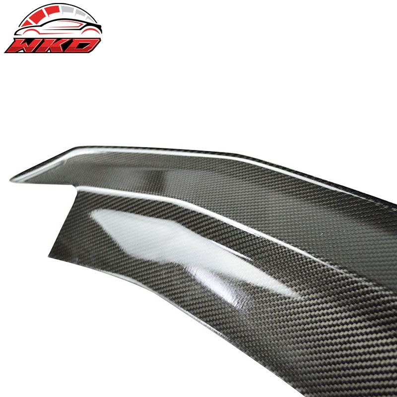Fits 10-14 Ford Mustang Trunk Spoiler Wing - Matte Carbon Fiber