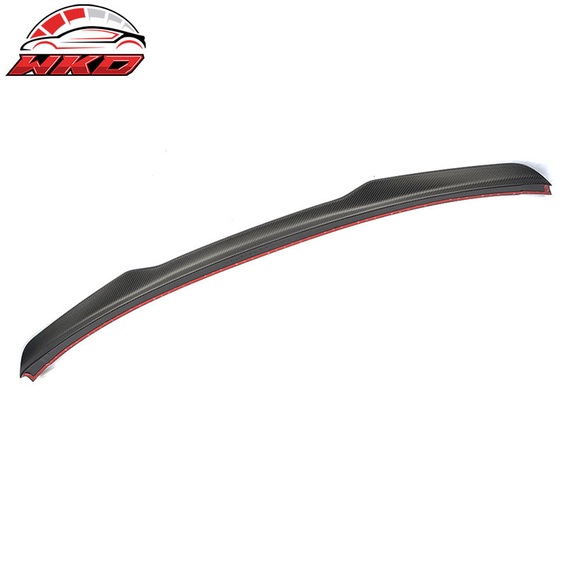 Fits 15-23 Ford Mustang GT Coupe Trunk Spoiler Wing - Matte Carbon Fiber