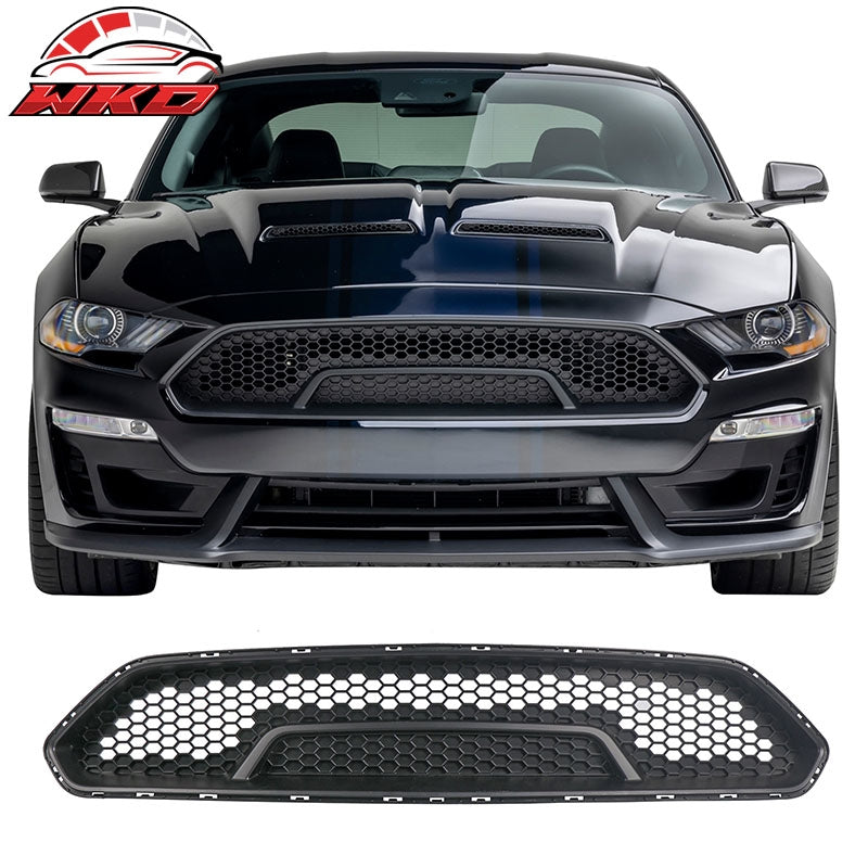 Wholesale 18-23 Ford Mustang Upper Grille Shelby Super Snake Style Matte Black Guard