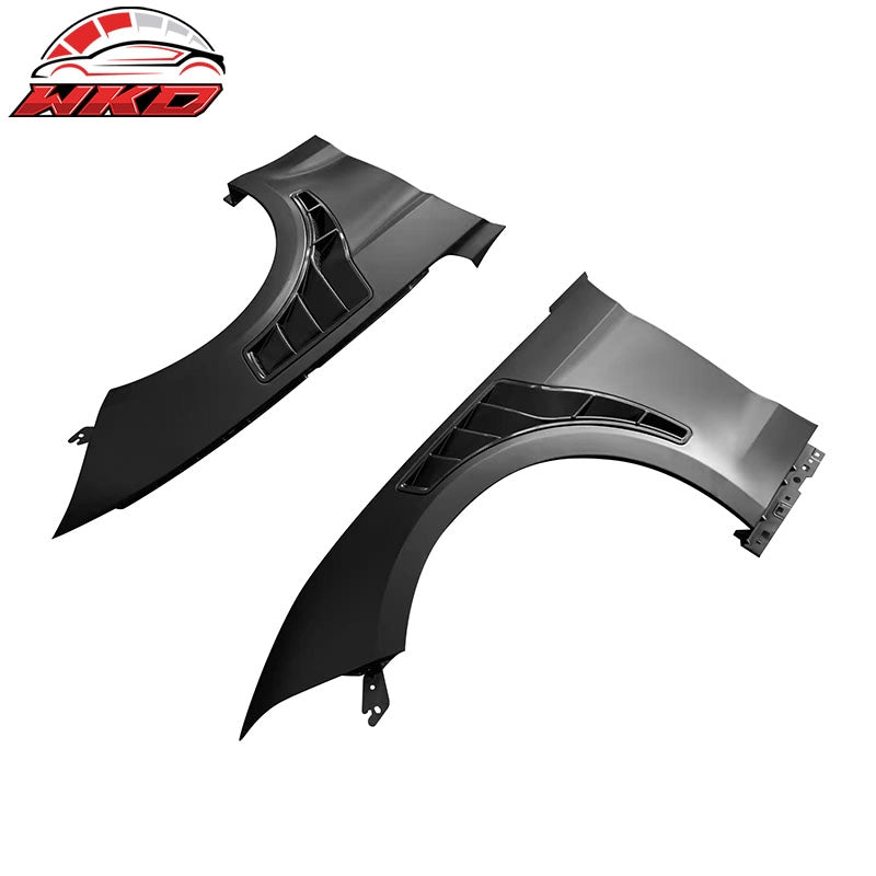 Fits 18-23 Ford Mustang V6/GT/Bullitt GT500KR Style Front Side Fenders- Aluminum