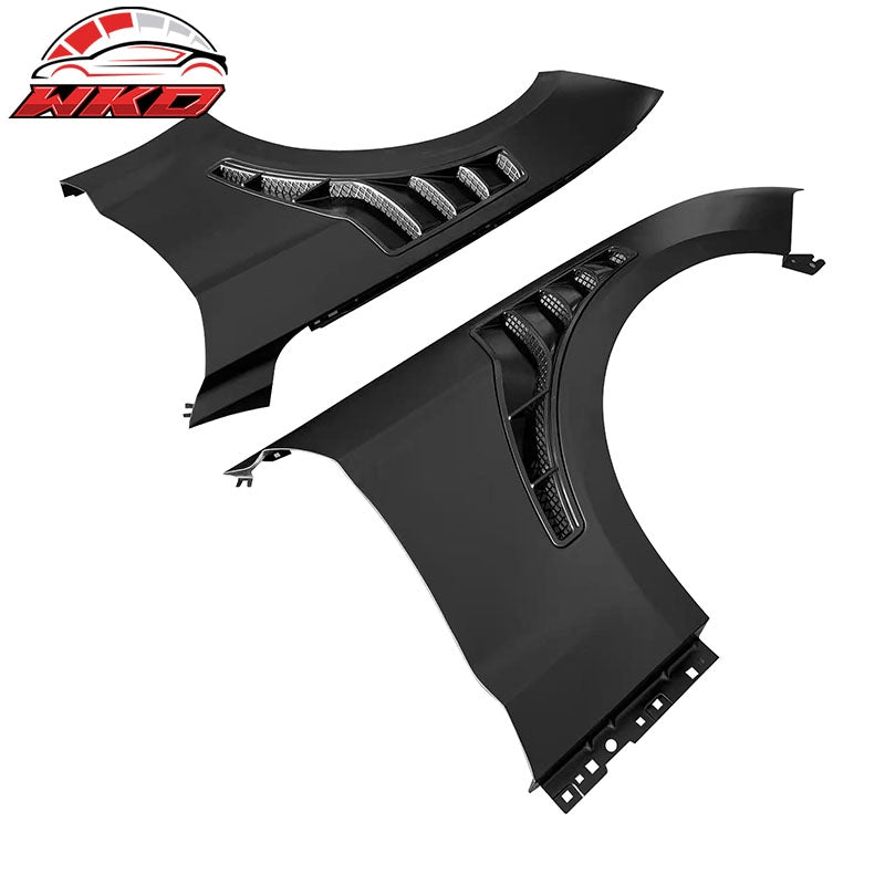 Fits 18-23 Ford Mustang V6/GT/Bullitt GT500KR Style Front Side Fenders- Aluminum