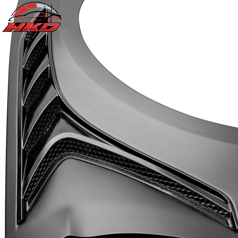Fits 18-23 Ford Mustang V6/GT/Bullitt GTD Style Front Side Fenders - Aluminum