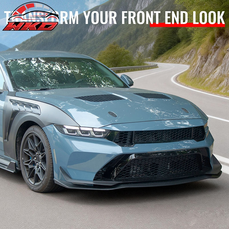 Fits 15-17 Ford Mustang V6/GT/GT350 20-23 GT500 GTD Style Front Hood Aluminum