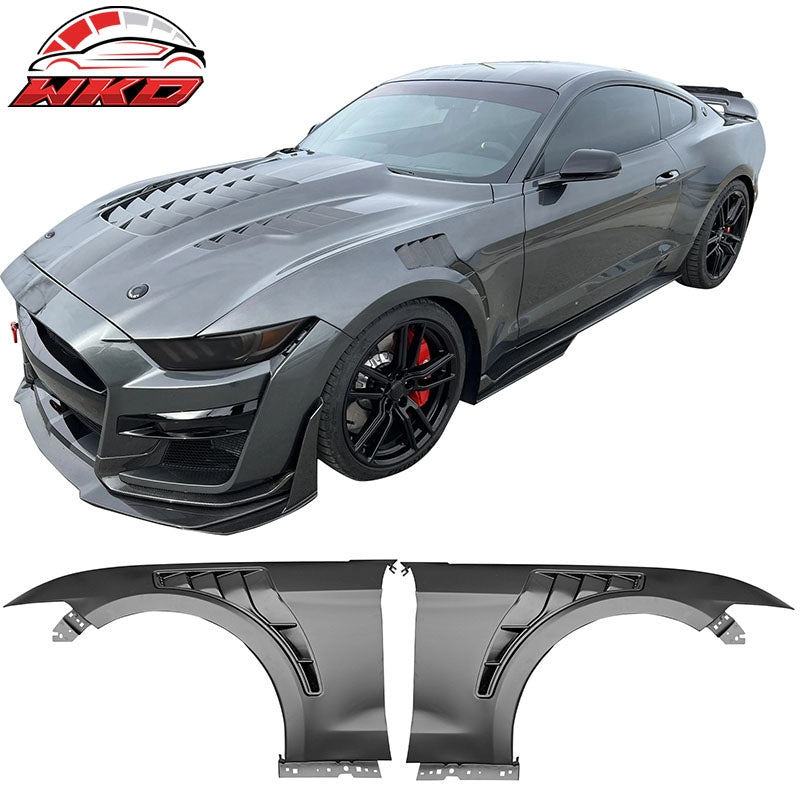 Wholesale 15-17 Ford Mustang V6/GT GT500KR Style Front Fenders Aluminum Side Panel