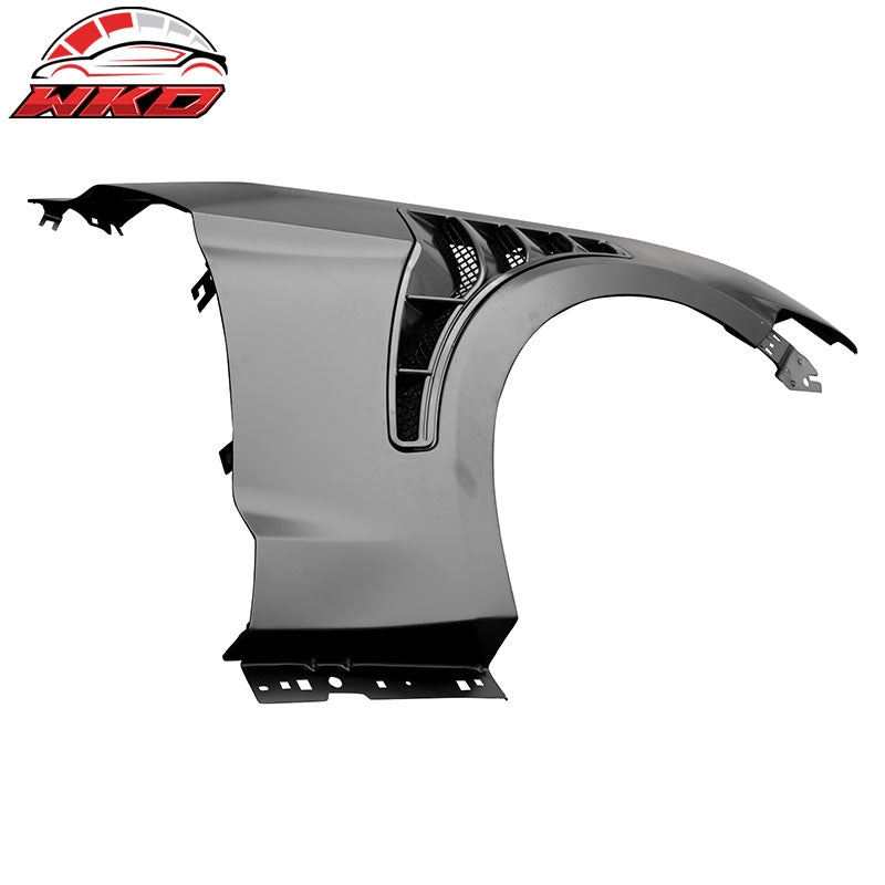 Fits 15-17 Ford Mustang V6/GT GT500KR Style Front Fenders Aluminum Side Panel