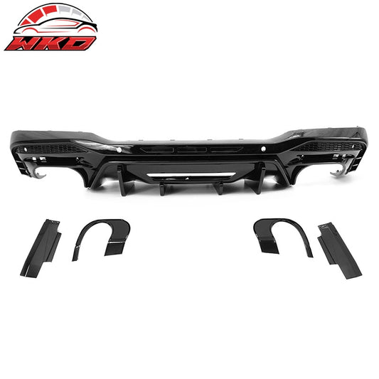 Wholesale 24-26 Ford Mustang V6/GT Rear Bumper Diffuser Competition Style Gloss Black
