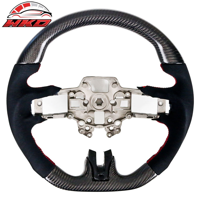 Wholesale 18-23 Ford Mustang V7 Style Steering Wheel Hiramitsu Carbon Fiber+Alcantara