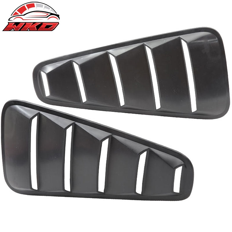 Fits 05-09 Ford Mustang V6 OE Style Side Quarter Window Louver Cover Unpainted